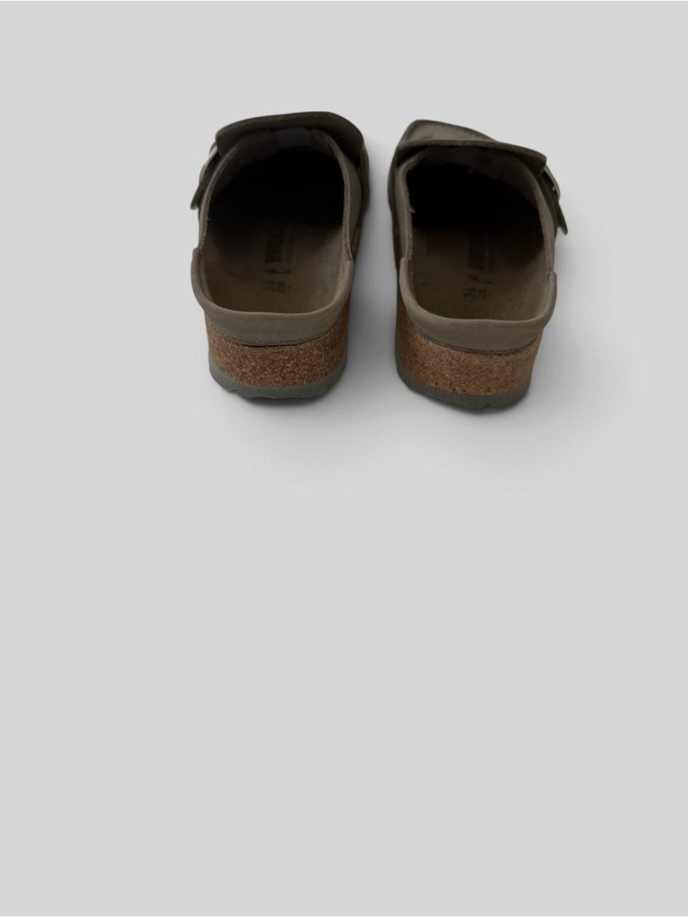 Women’s Birkenstock Buckley Casual Buckle Clog in Dove Gray - Picture 7 of 8